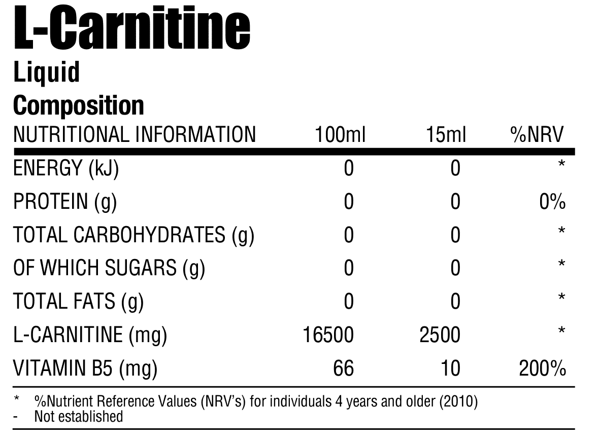 NPL L-Carnitine Liquid Crimson Berry Nutri-Table - 480ml 