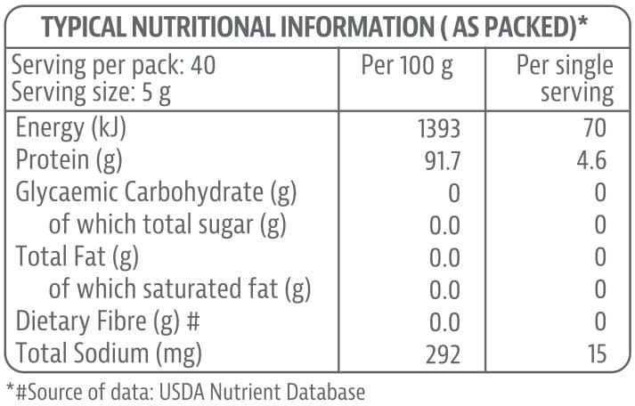 Tony Ferguson Gelatin Powder Nutri-table - 200g