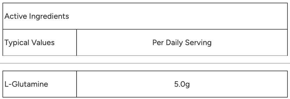 MyProtein L-Glutamine Powder 500g Nutritable