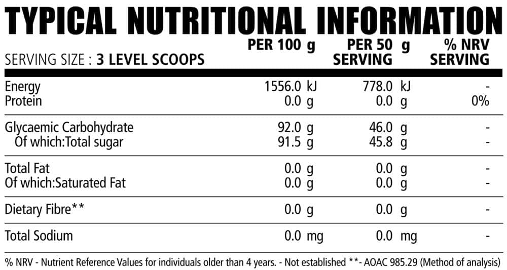 NPL 100% Dextrose 1.5kg Nutritable