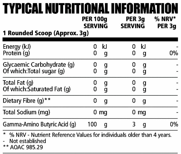 NPL GABA Powder 150g Nutritable