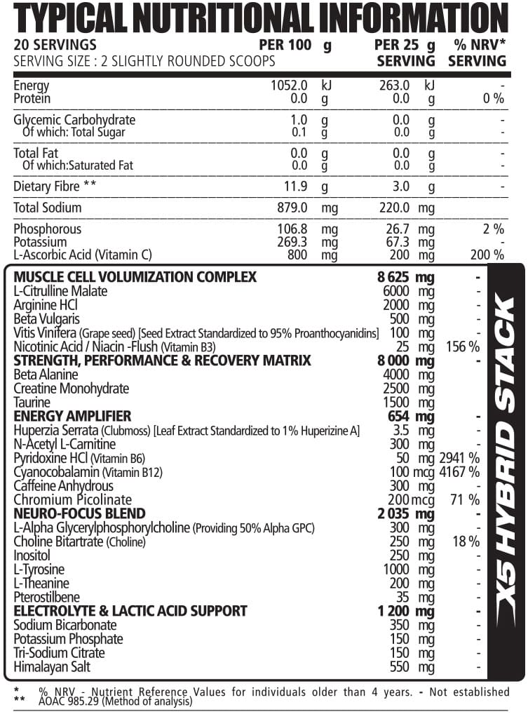 NPL Hyper Pump Fruit Infusion 500g Nutritable