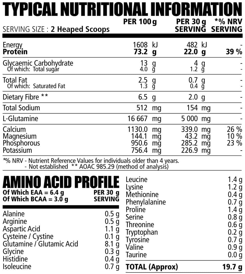 NPL Casein Protein Choc Biscuit 750g Nutritable