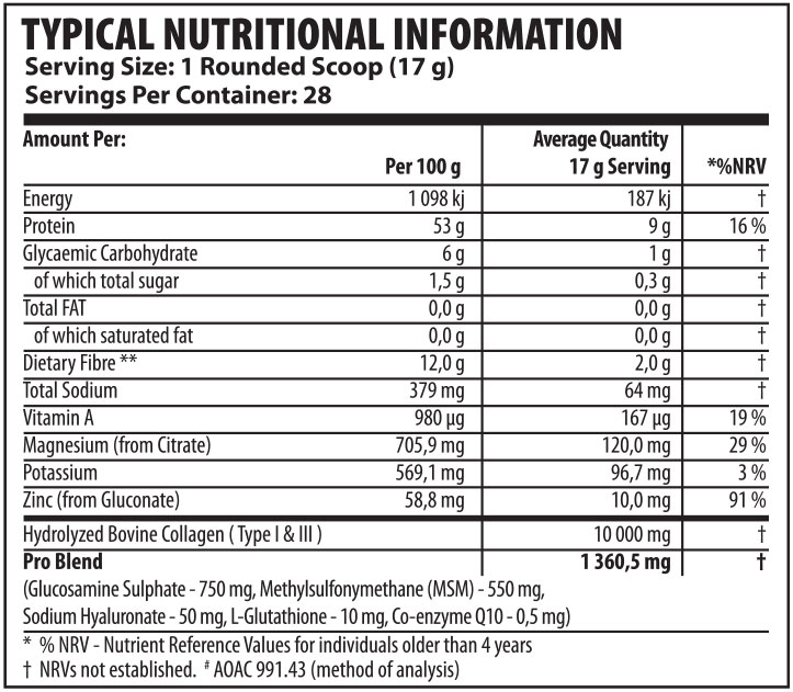 Youthful Living Collagen Pro Drink Naartjie 476g Nutritable