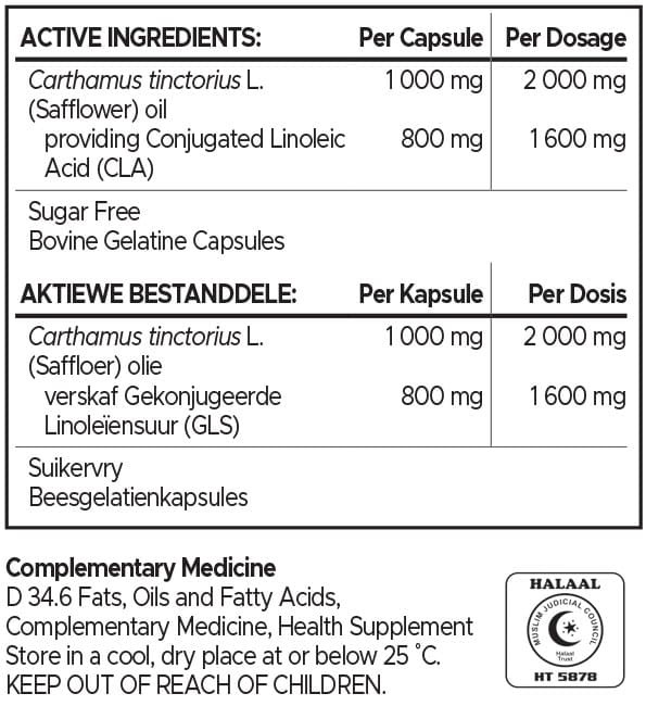 USN Pure CLA 1000mg 120s Nutritable