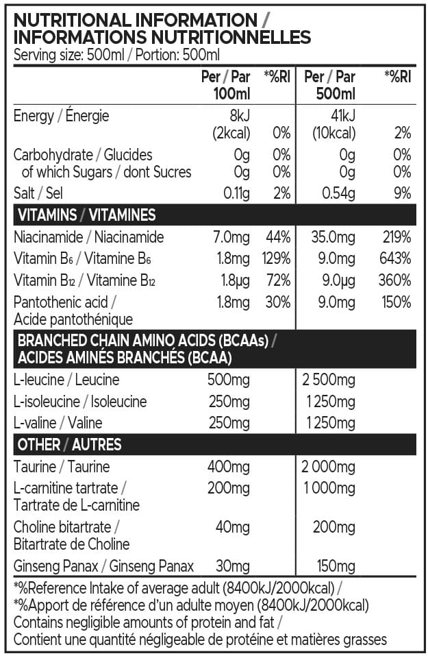 USN BCAA Power Punch Orange Blast 500ml Nutritable