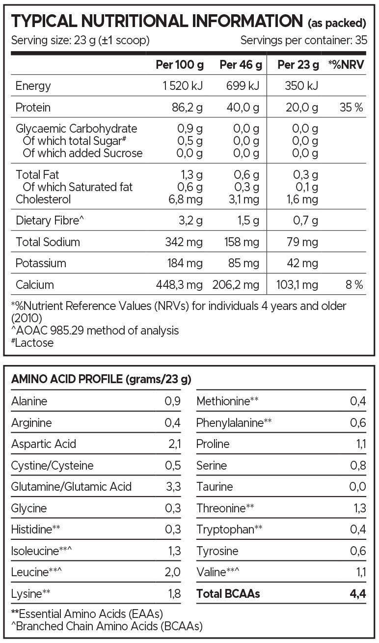 USN Isozero Whey Protein Nutritable