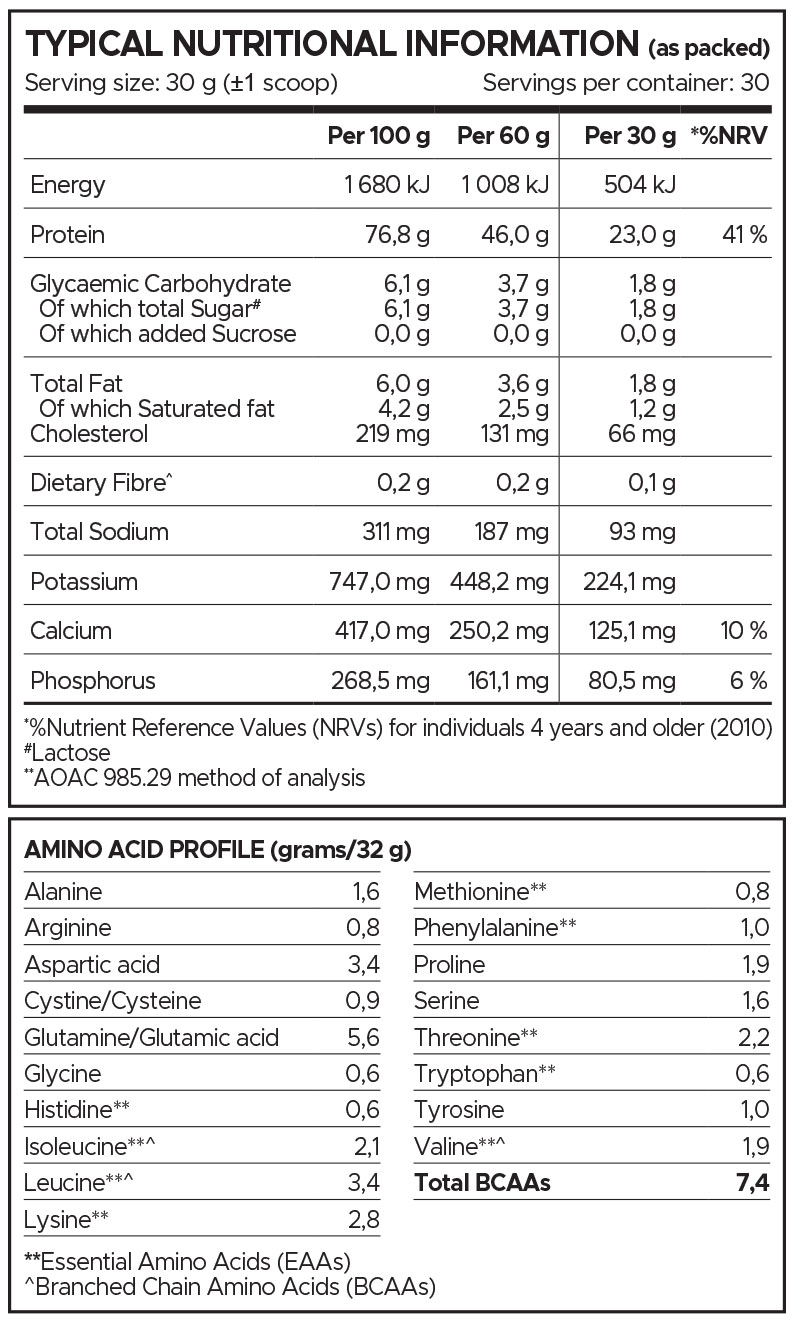 USN Blue Lab Whey Protein Unflavoured 900g Nutritable