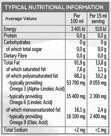 Lifestyle Food Flaxseed Oil 500ml Nutritable