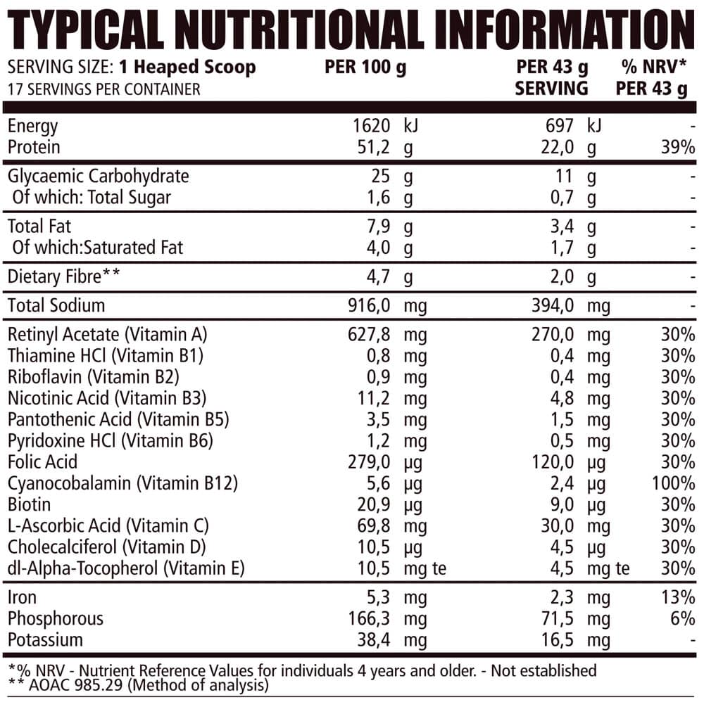 NPL Plant Protein Apple Cinnamon 710g Nutritable