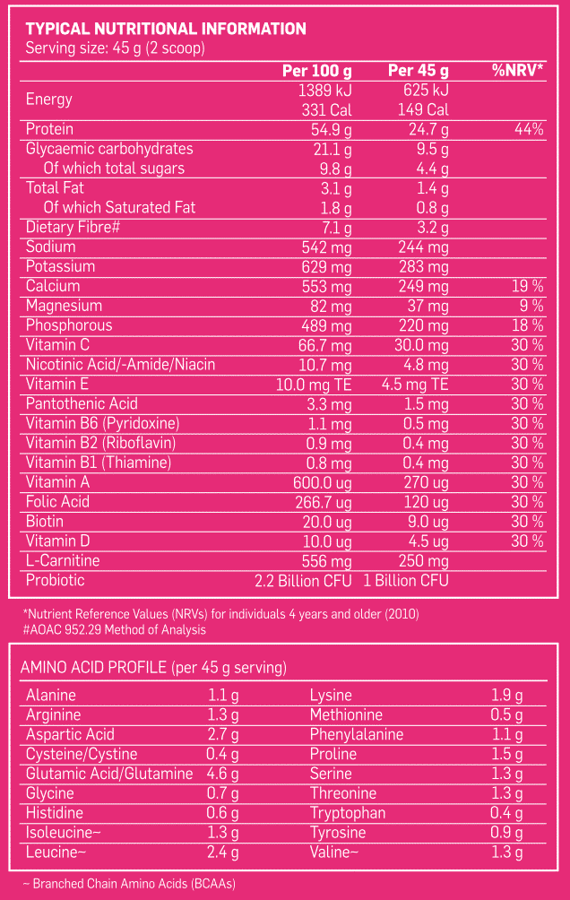 Primal Diet Shake Strawberries and Cream Nutri-Table - 1.8kg