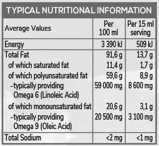 Lifestyle Food Grapeseed Cooking Oil 250ml Nutritable