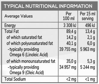 Lifestyle Food Organic Sesame Oil 250ml Nutritable