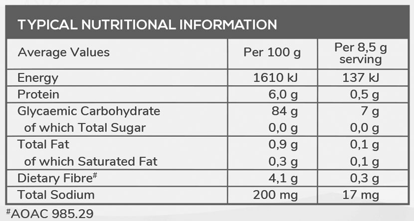 Lifestyle Food White Corn Cakes 125g Nutritable