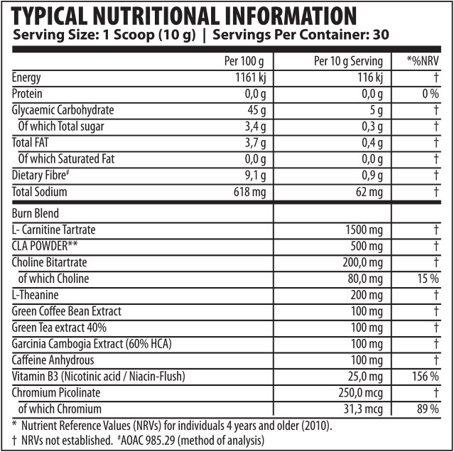 YL Body Fit L-Carnitine Drink Red Apple 300g Nutritable