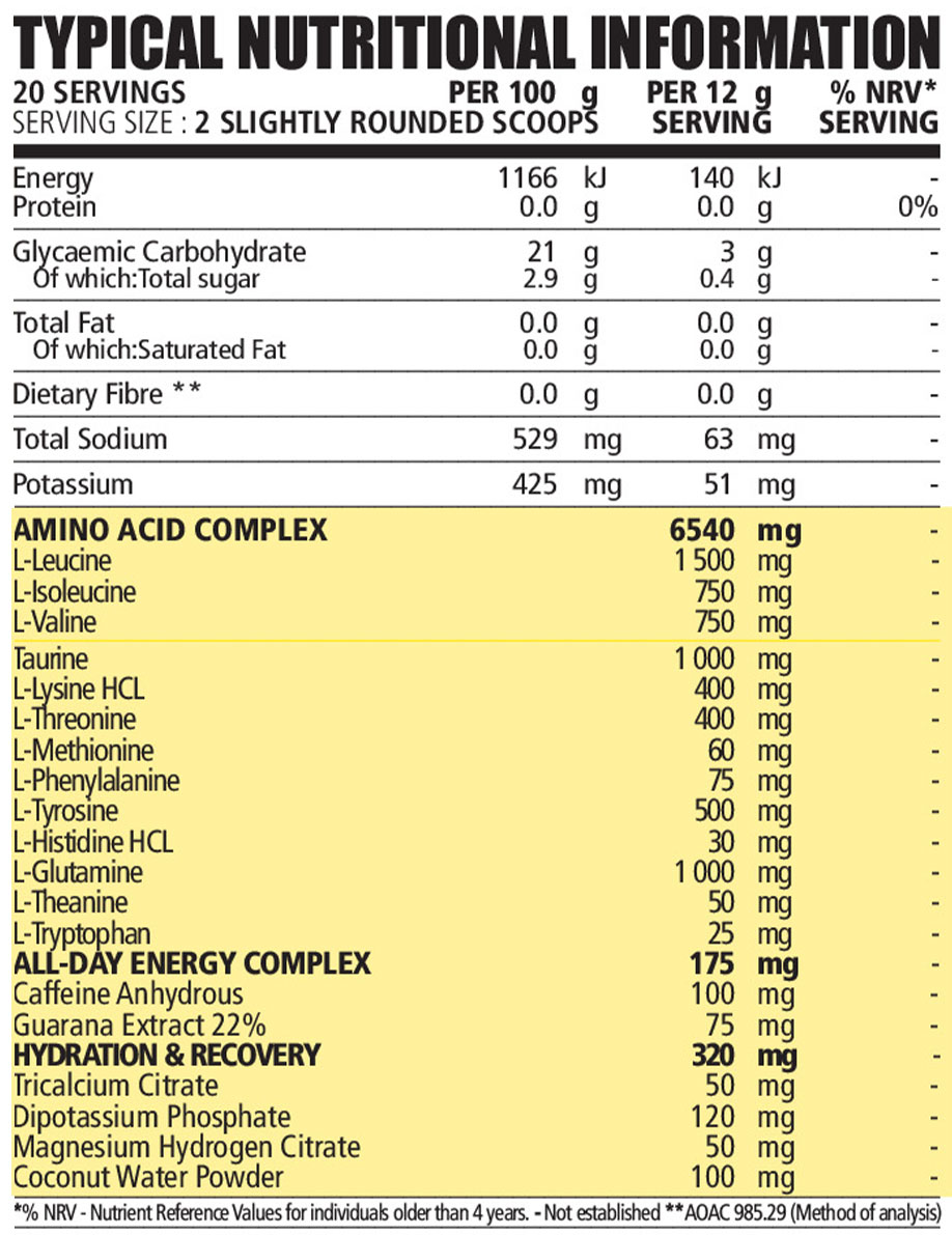 NPL Amino Energy X Factor Gummy Berry 240g Nutritable 