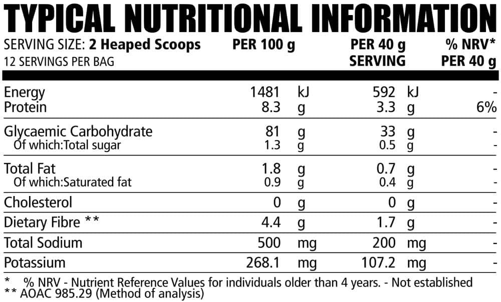 NPL Cream of Rice Chocolate 500g Nutritable