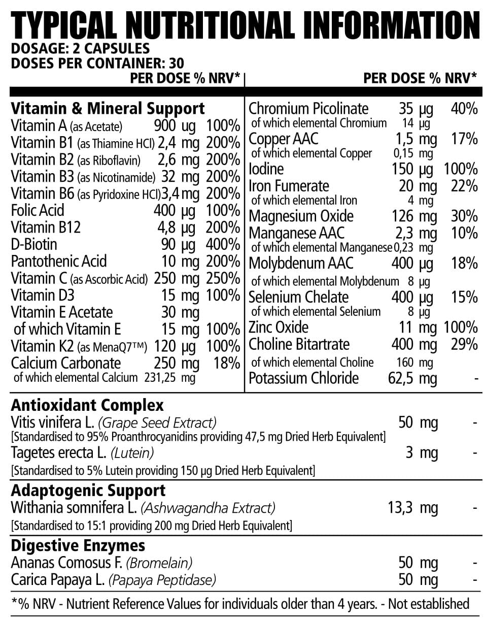 NPL Vita Women Multivitamin 60s Nutritable