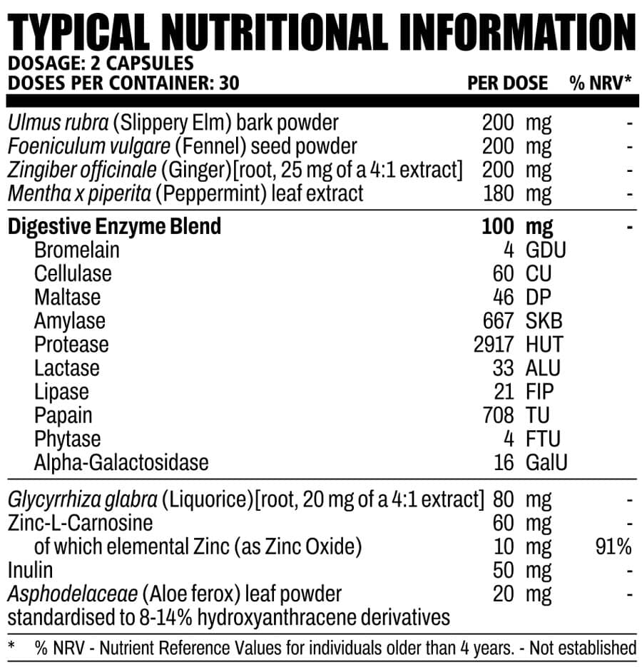 NPL Zero Bloat 60s Nutritable