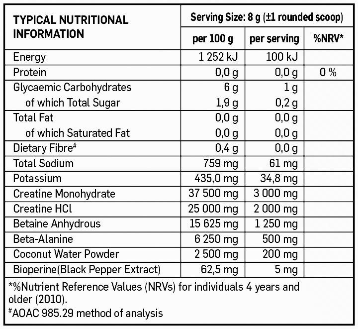 Biogen Creatine + Betaine Berry 300g Nutritable