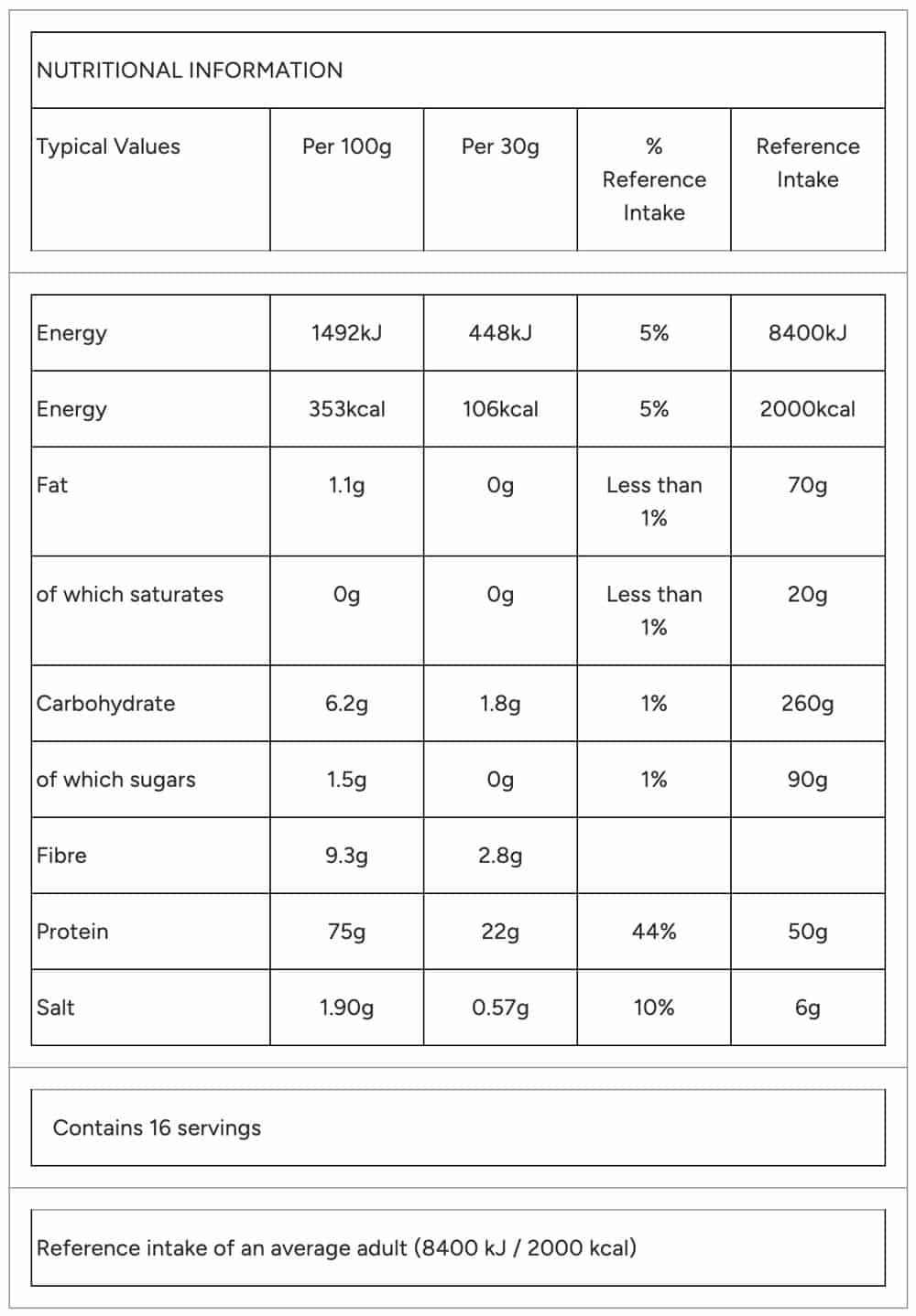 MyVegan Impact Vegan Protein Vanilla 500g Nutritable