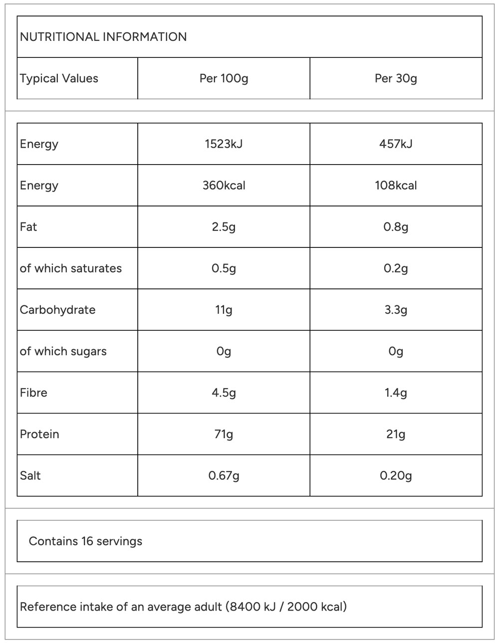 MyVegan Impact Vegan Protein Chocolate 500g Nutritable