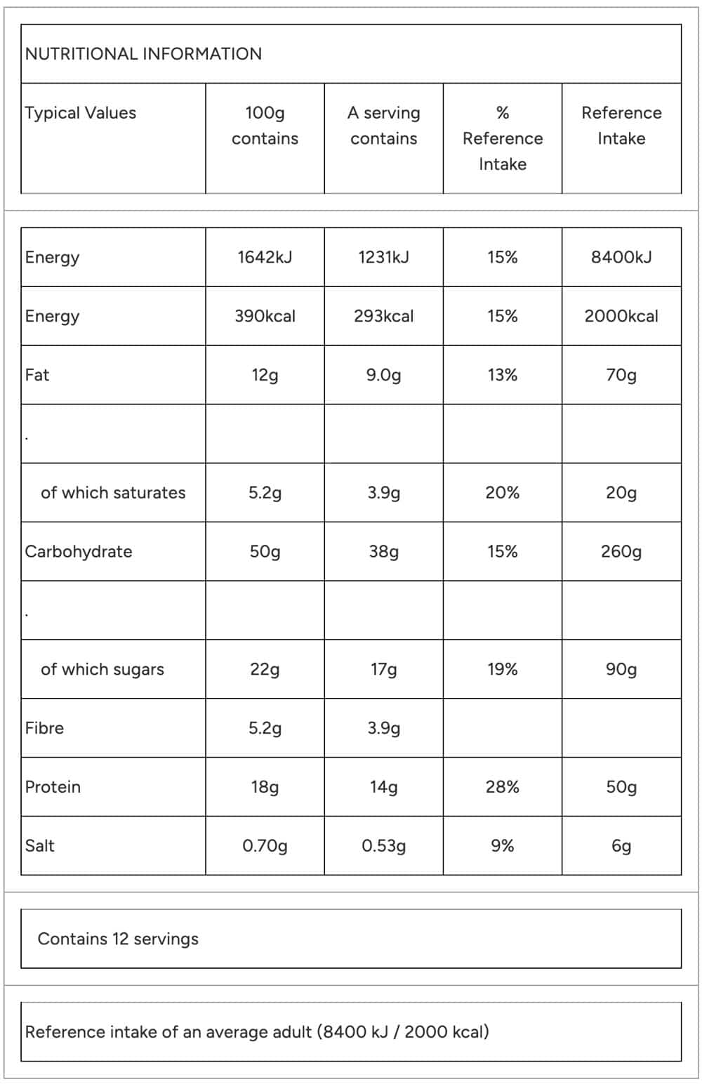 MyProtein Baked Protein Cookie Chocolate 75g Nutritable