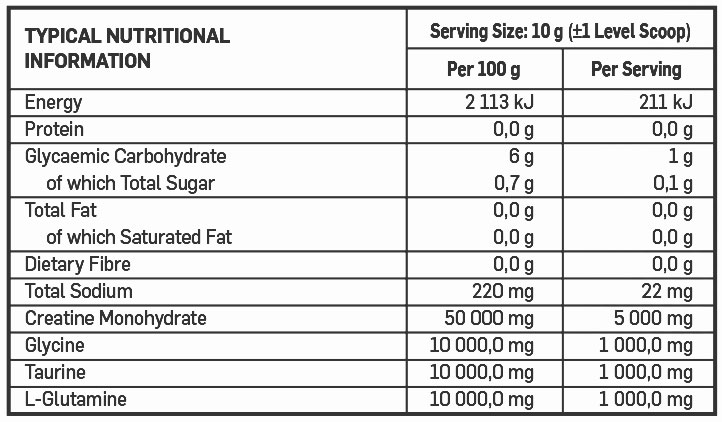 Biogen Creatine All-In-1 Orange 300g Nutritable