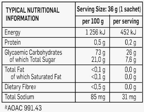 472587 high energy gel mixed berry 36g