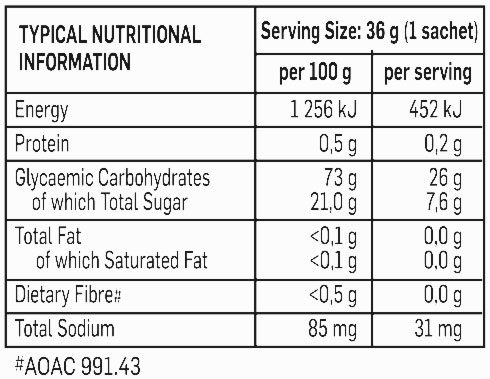 472592 high energy gel orange 36g