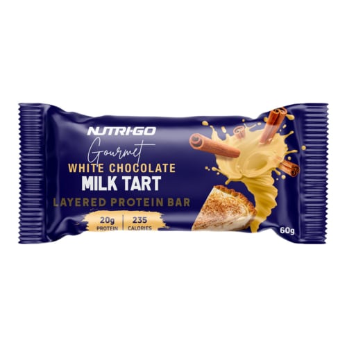 Nutri-Go Layered Protein Bar White Chocolate Milk Tart - 60g