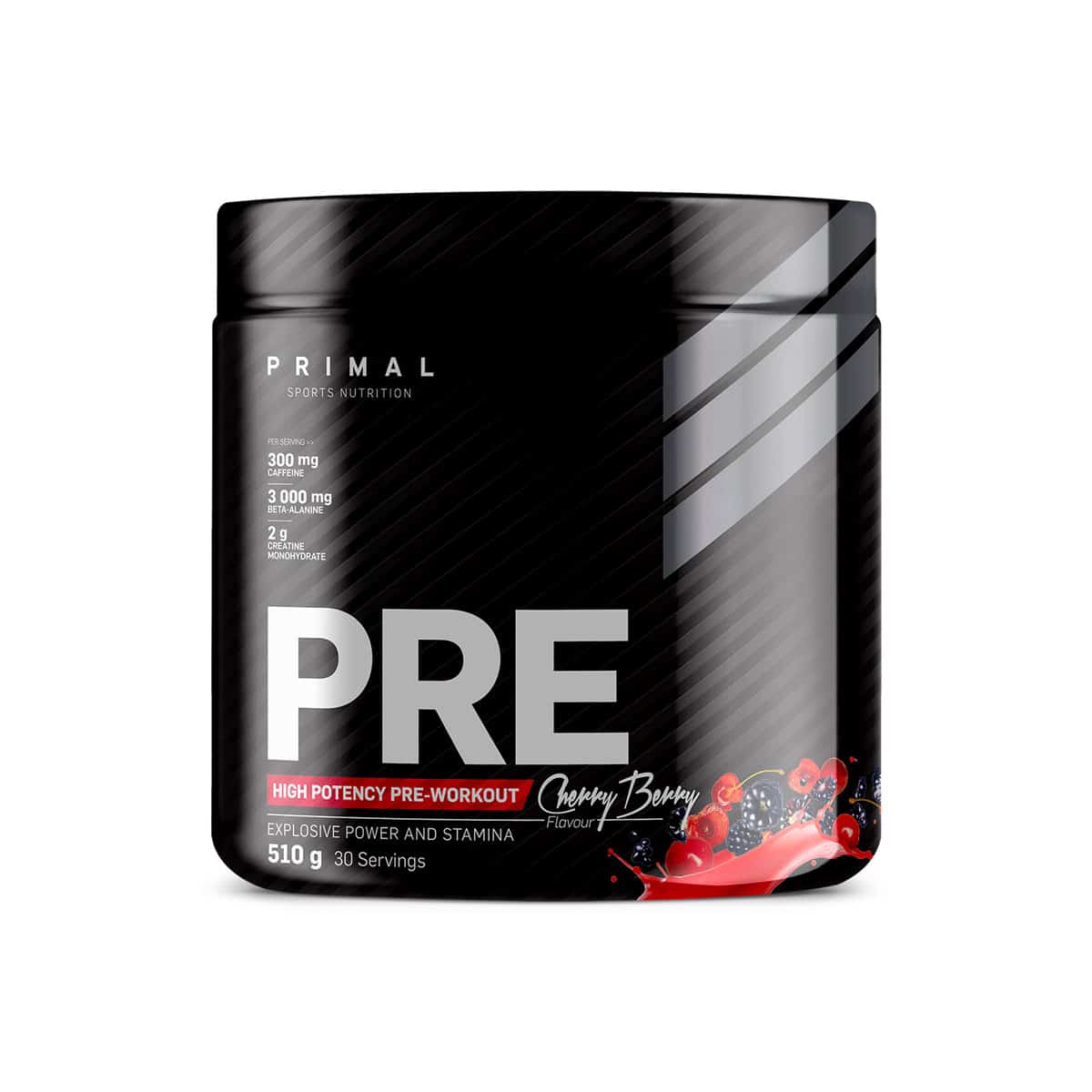 Primal Pre Workout Cherry Berry - 510g