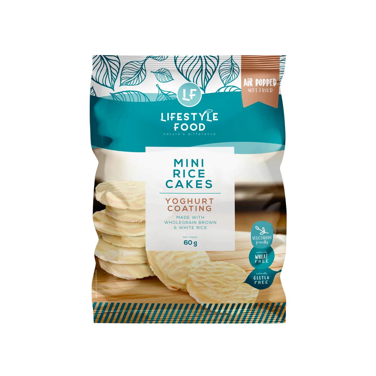 Lifestyle Food Mini Coated Rice Cakes Yoghurt - 60g