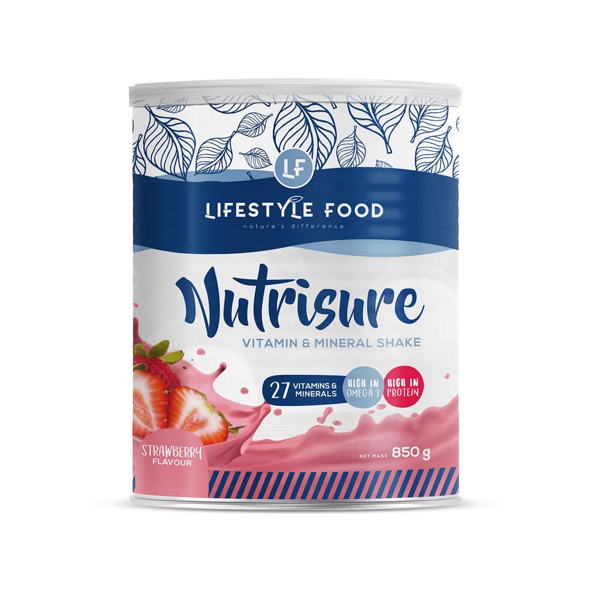 Lifestyle Food Nutrisure Shake Strawberry - 850g