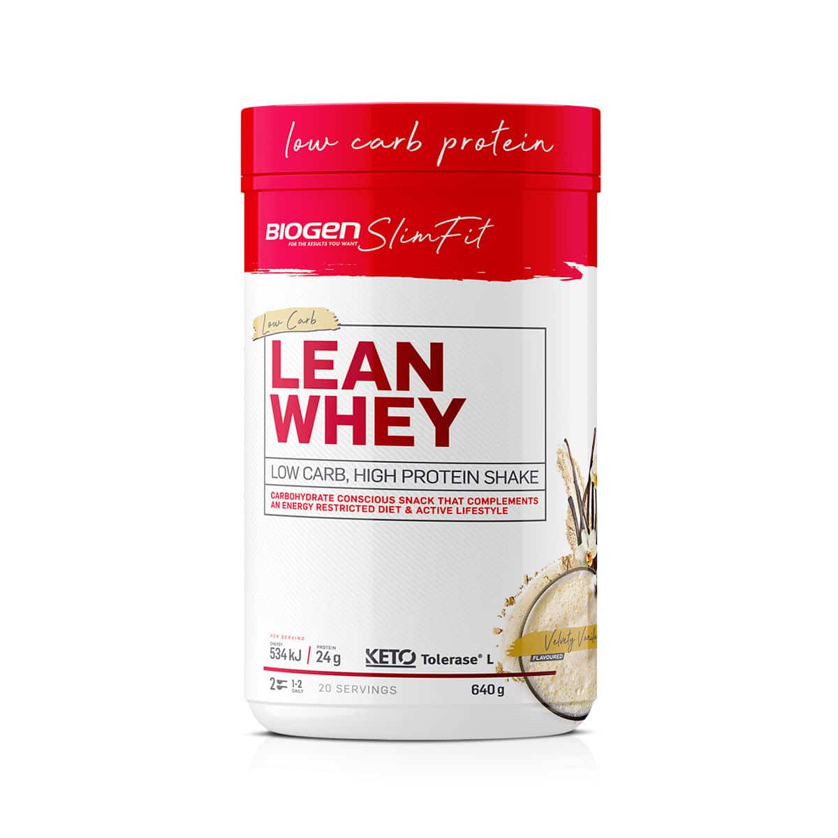 Biogen Lean Whey Vanilla - 640g