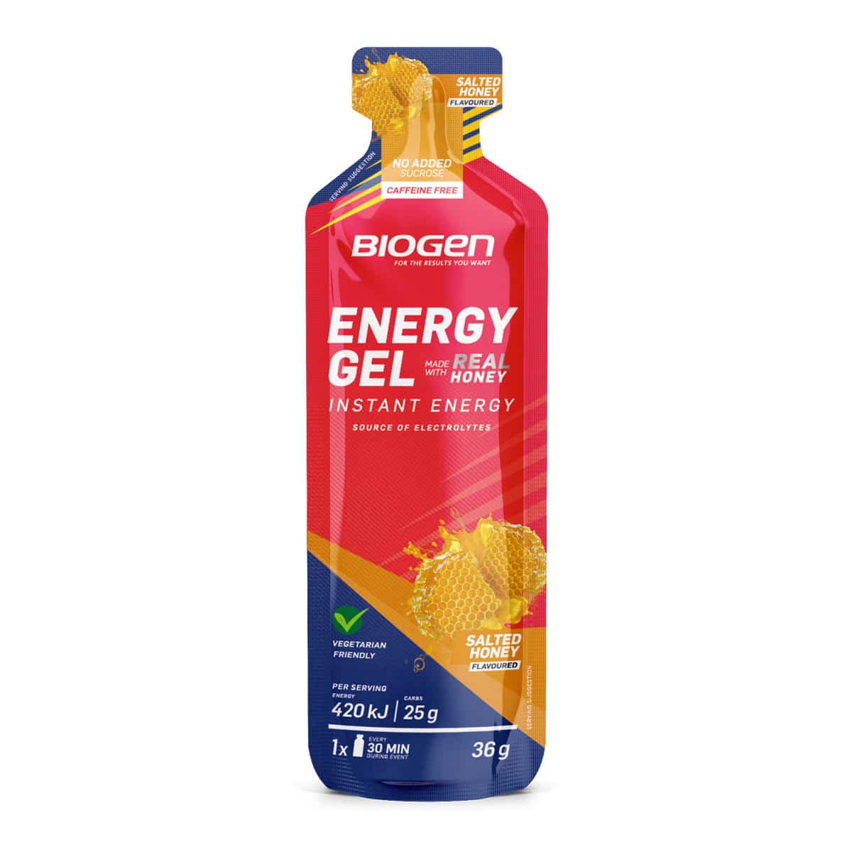 Real Food Based Energy Gels Salted Honey - 36g