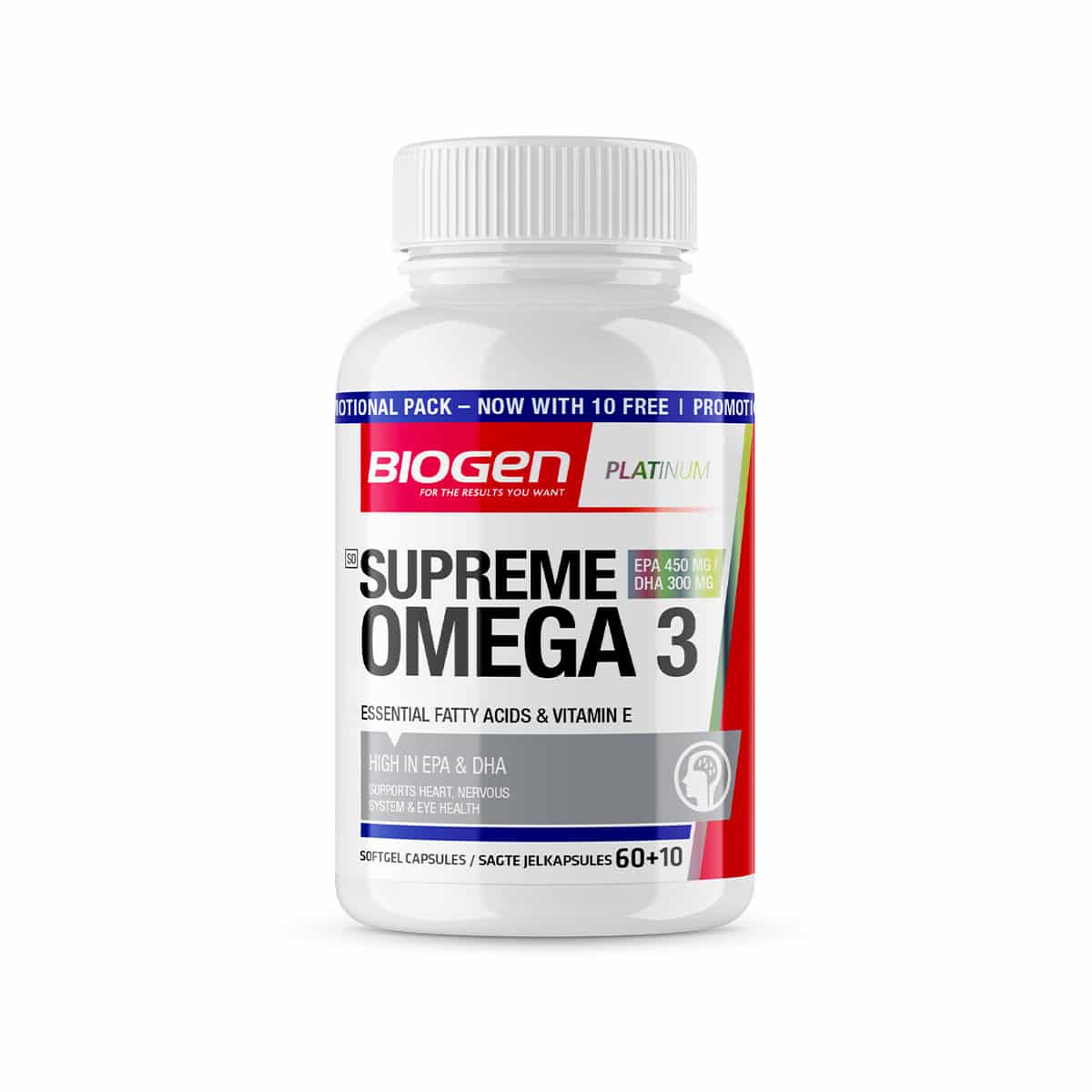 Biogen Supreme Omega 3 Promo Pack - 70 Softgel Caps