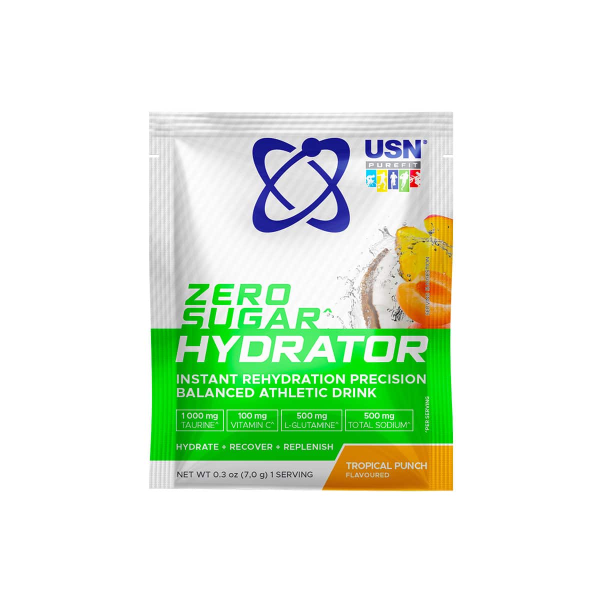 USN Zero Sugar Hydrator Sachet Tropical Punch - 6g