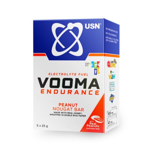 USN Vooma Endurance Peanut Nougat Bar - 5 Pack
