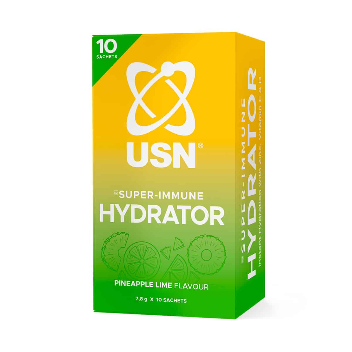USN Immune Hydrator Sachet Pineapple Lime - 10 Pack