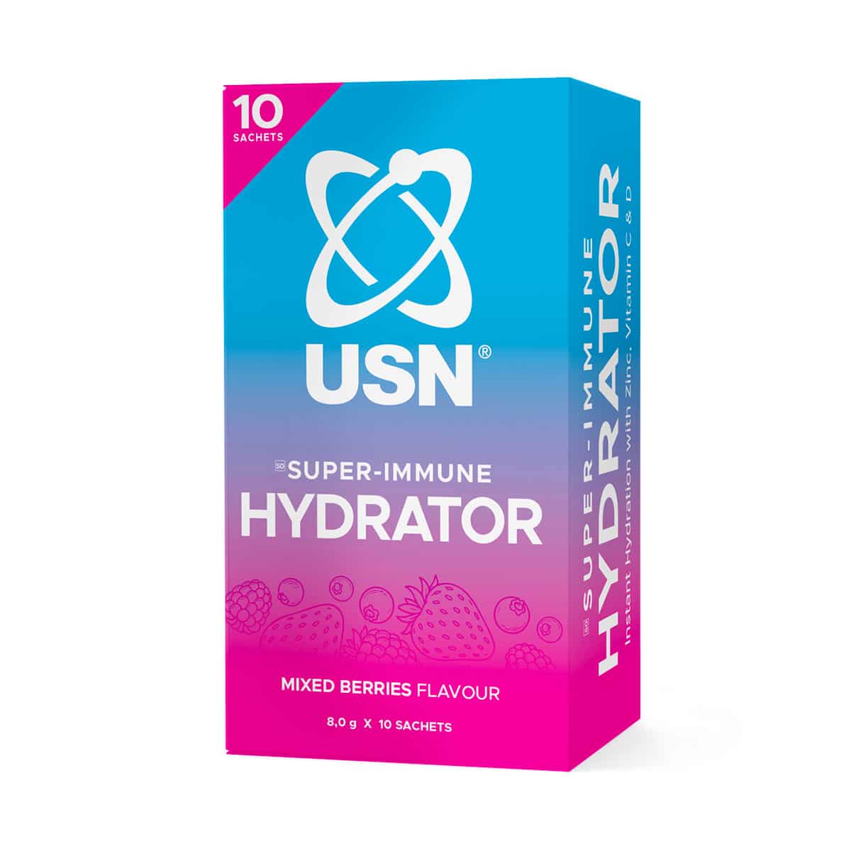 USN Immune Hydrator Sachet Mixed Berries - 10 Pack