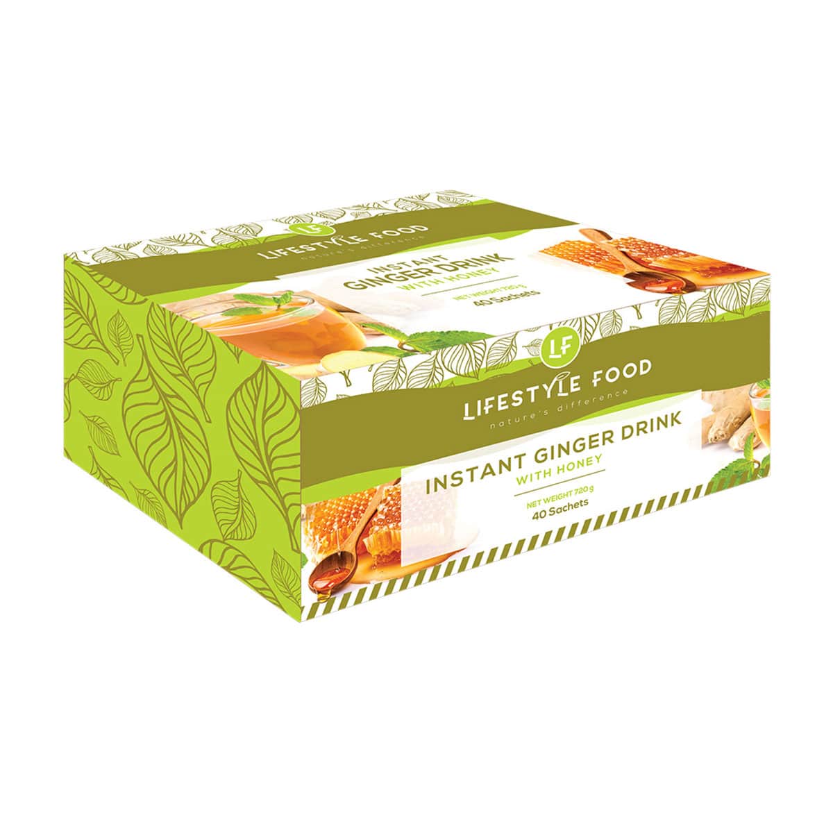 Lifestyle Food Instant Ginger Drink Honey - 40 Sachets