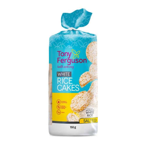Tony Ferguson White Rice Cakes Salted - 150g
