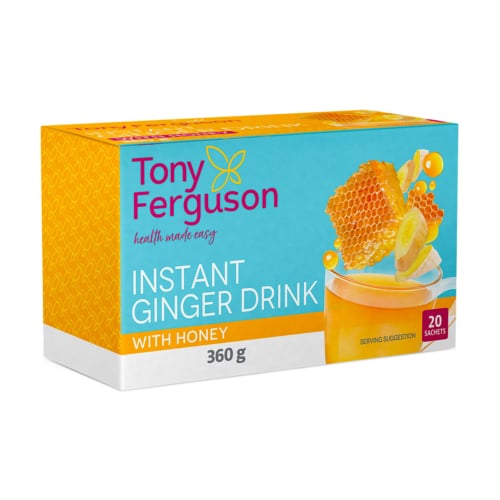 Tony Ferguson Instant Ginger Drink With Honey - 20 Sachets