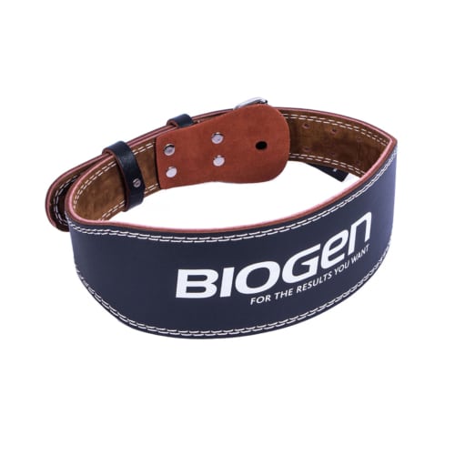 Biogen Unisex Cowhide Weight Lifting Belt Large