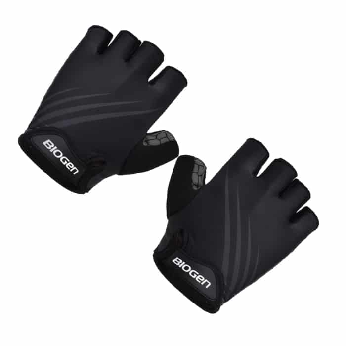 Biogen Unisex Cycling Gloves Black Large