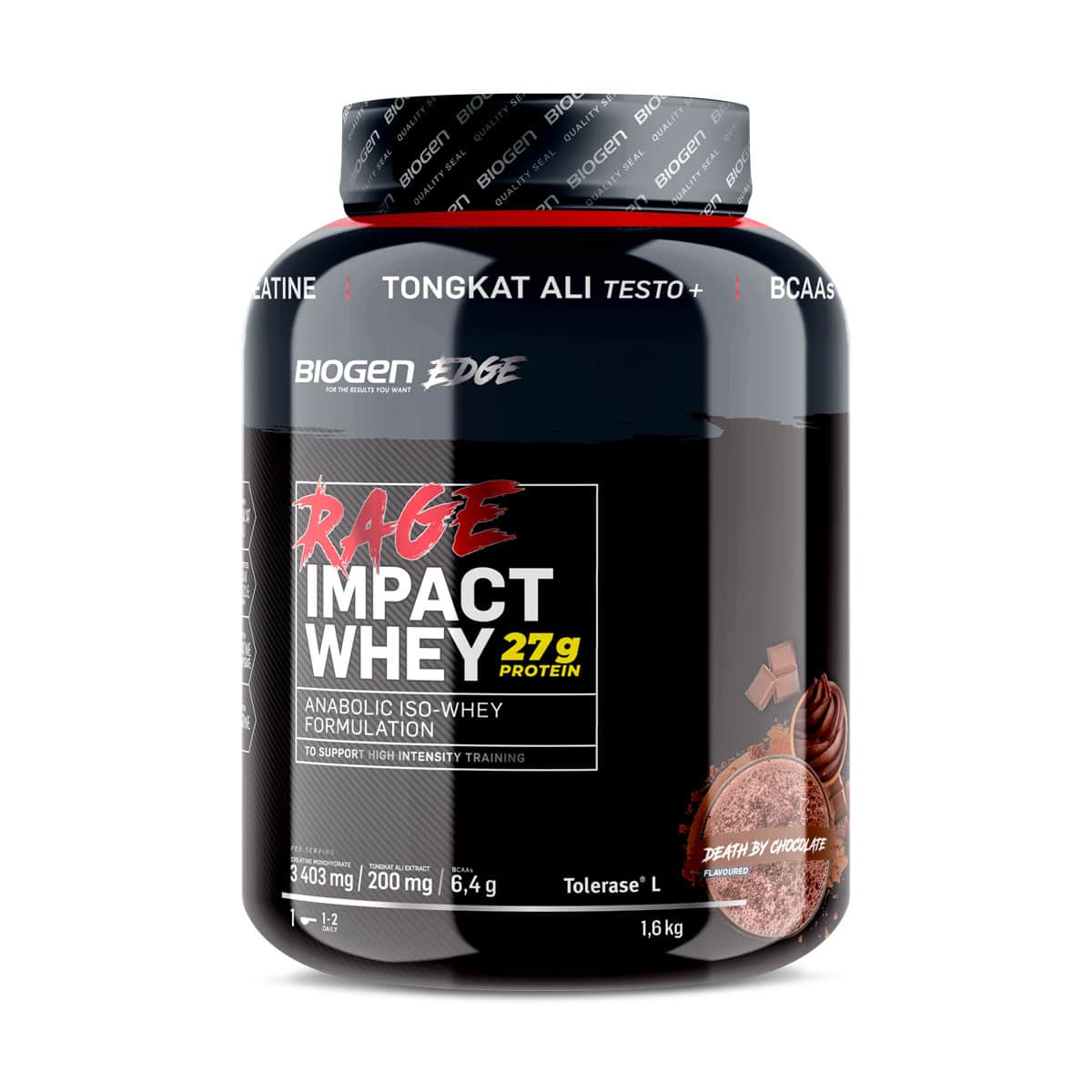 Biogen Rage Impact Whey Chocolate - 1.6kg