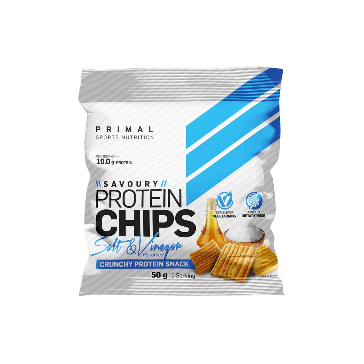 Primal Sweet Protein Chips Salt & Vinegar - 50g