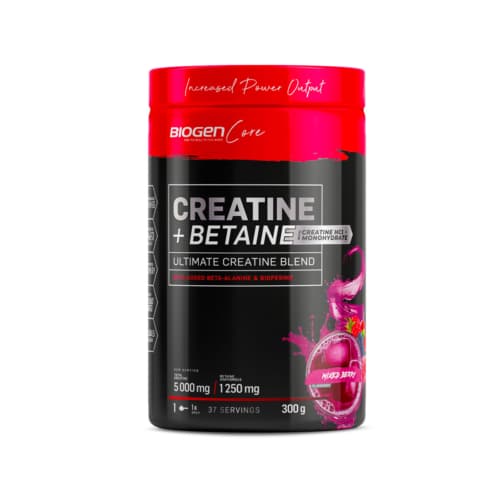 Biogen Creatine + Betaine Performance Blend Mixed Berry - 300g