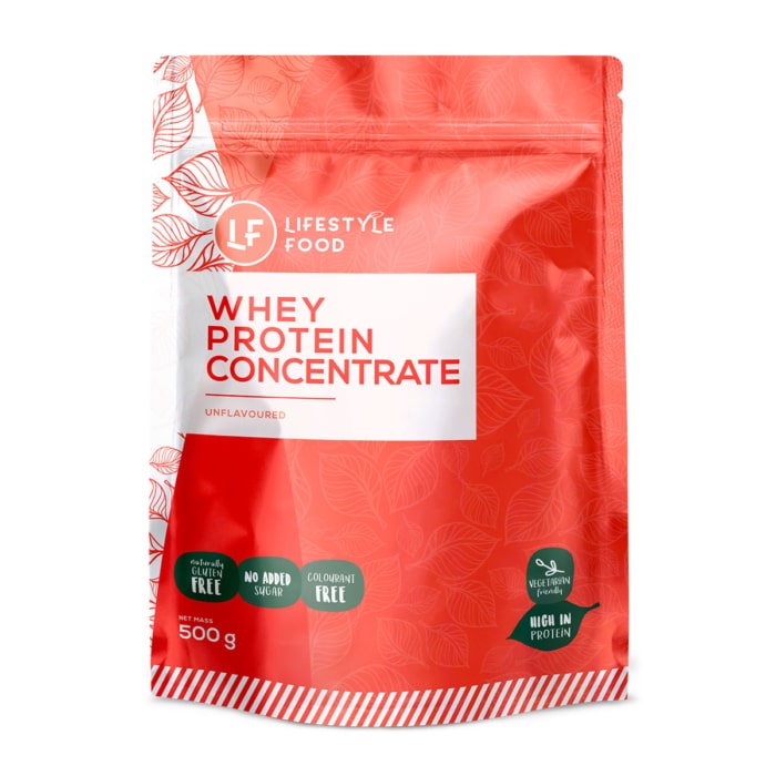 Lifestyle Food Whey Protein Concentrate Unflavoured - 500g